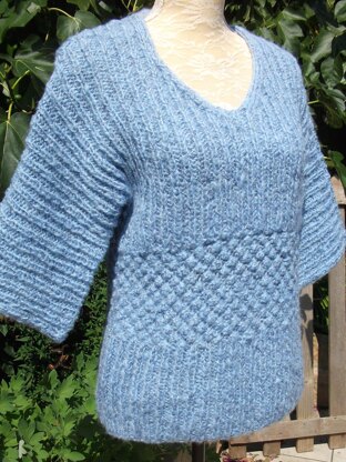 Rib & Trinity Stitch Sweater