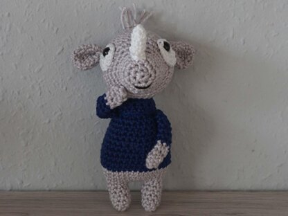 Crochet Pattern for the cute Rhino Nico!