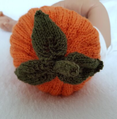 Pumpkin Patch Baby Hat & Booties
