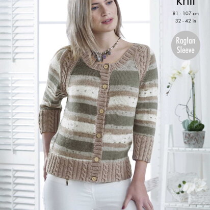 Cardigans in King Cole DK - 5094pdf - Downloadable PDF