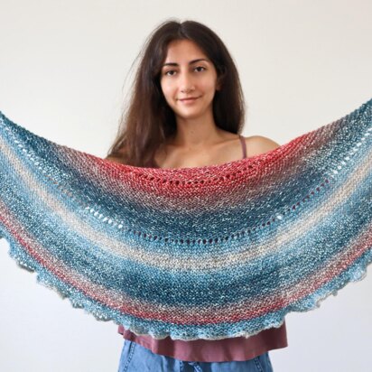 Garter Stitch Half Pi Shawl