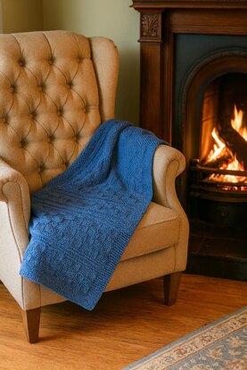 Jesse Baby Blanket in Aran or Chunky