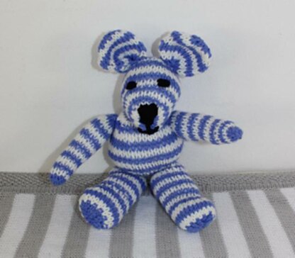 Baby Stripe Sweater, Bobble Beanie & Teddy Bear