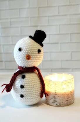 Christmas Snowman Amigurumi Doll