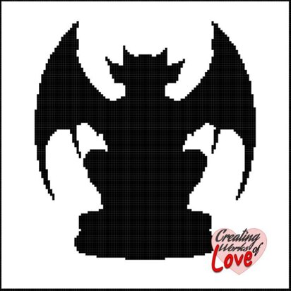 Gargoyle Statue Stitch Graph