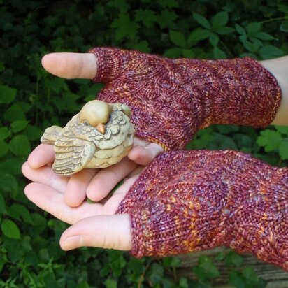 Indian Corn Mitts - knitting pattern