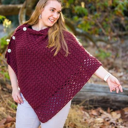 Textured Fall Poncho