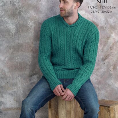 Sweater & Pullover in King Cole Luxury Merino DK  - 5247 - Downloadable PDF