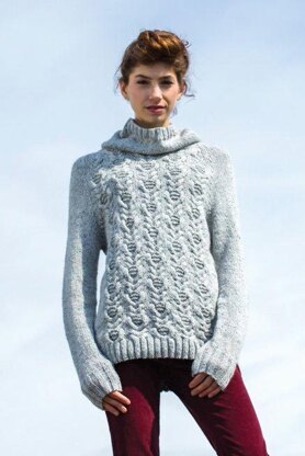 Woodbine Sweater in Berroco Tuscan Tweed - 380-6 - Downloadable PDF