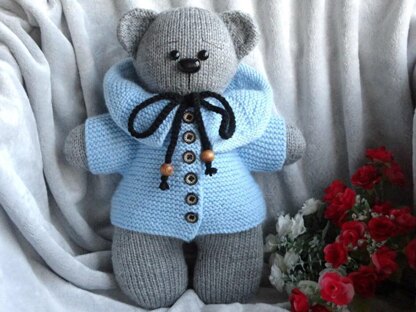 Teddy Bear Toy Animal Pattern Knitted Bear