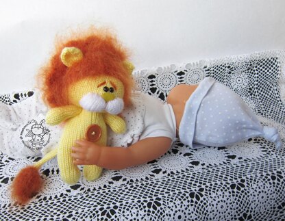 Toy for sleep. Lion  for small babies