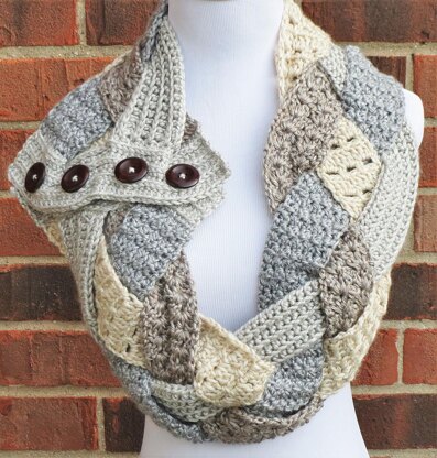 Twisted Textures Braided Cowl