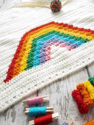 Rainbow Cuddles Baby Blanket