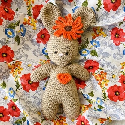 October Birth Flower Bunny