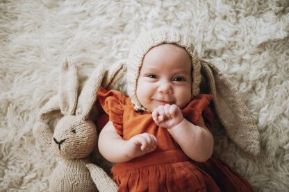 Lamb and Bunny Bonnet