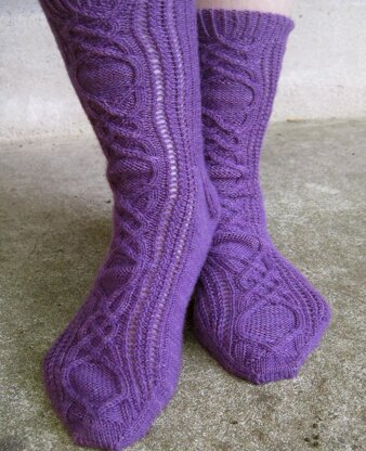 Avery's Cabled Socks