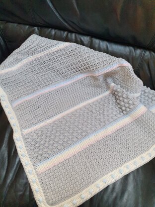 Spring sampler baby blanket