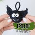 Amigurumi Bat Crochet Pattern: Mini Bat Halloween Keychain