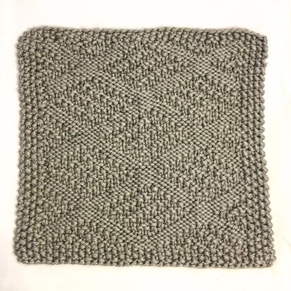 Dotted Diamonds Washcloth