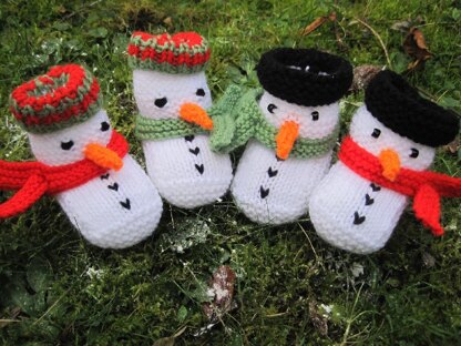 Snowman Baby Booties