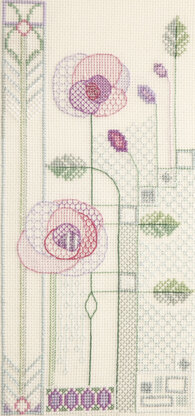 Derwentwater Designs Evening Rose Cross Stitch Kit - 13cm x 27.5cm