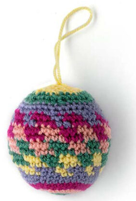 "Festive Bauble" - Crochet Pattern For Christmas in Paintbox Yarns Simply DK - DK-XMAS-CRO-001