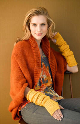 Harvest Shrug in Lion Brand Vanna's Choice - 90688