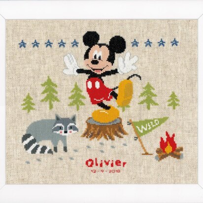 Vervaco Disney - A Woodsy Adventure Cross Stitch Kit - 29cm x 26cm
