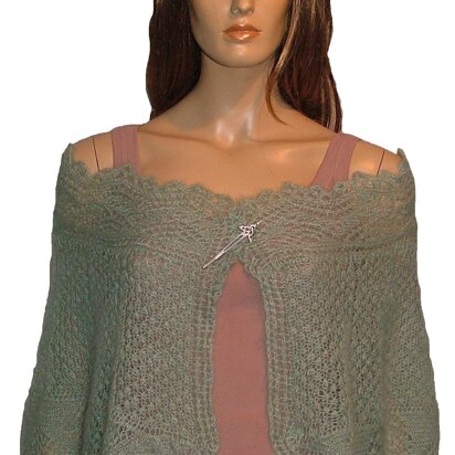 Angel Wings - lace mohair stole