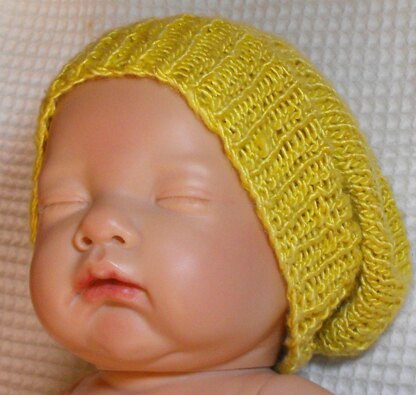 Baby Silk Slouch Knitting Pattern - Madmonkeyknits