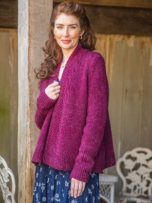 Marsali Cardigan in Berroco Lanas Quick - Downloadable PDF