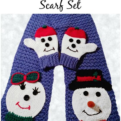 Snow-Friends Scarf & Mittens PDF 12-066