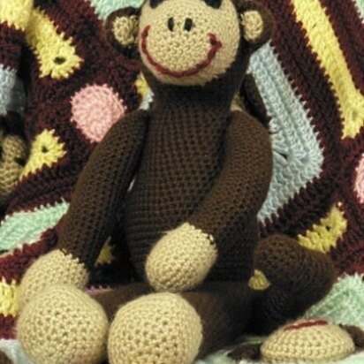 Monkey Toy in Caron Simply Soft - Downloadable PDF