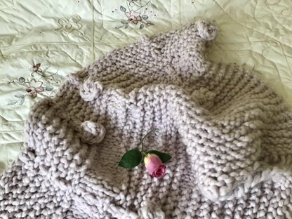 Lavender Rose Baby Blanket