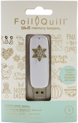 We R Memory Keepers Foil Quill USB Artwork Drive - Holiday