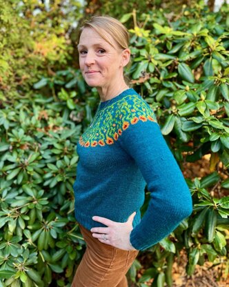 Isabella's Nasturtiums Pullover