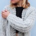Chunky Wheat Petals Cardigan