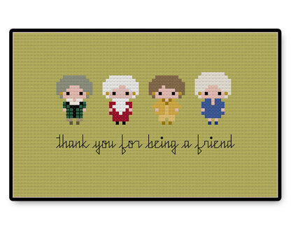 Golden Girls Bite Size - PDF Cross Stitch Pattern