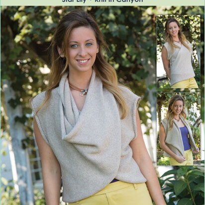 Star Lily Top in Classic Elite Yarns MountainTop Canyon - Downloadable PDF