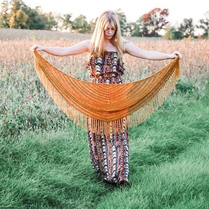 Boho Sunset Shawl