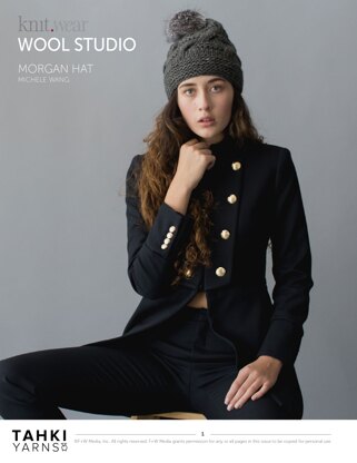 Morgan Hat in Tahki Yarns Montana - Downloadable PDF