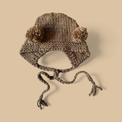 Pompom Bear Bonnet