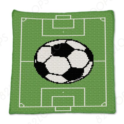 Soccer Baby Blanket Pattern SINGLE CROCHET