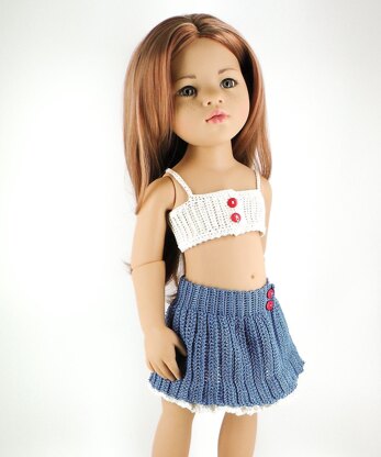 GOTZ 18/19" Doll Brenda Top and Skirt Set