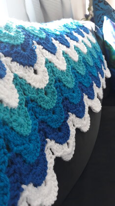 Crochet Ogee Afghan Blanket