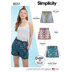 Simplicity 8651 Learn to Sew Pull on Shorts - Paper Pattern, Size A (6-8-10-12-14-16-18)