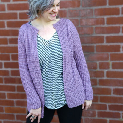 Ametrine Cardigan in Berroco Folio