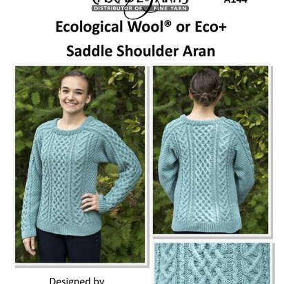 Cascade Yarns A144 Eco Wool Saddle Shoulder Aran (Free)