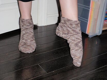 2-at-a-time, toe up, short row heel socks on 2 circular needles