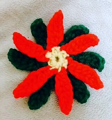 Poinsettia Lapel Pin